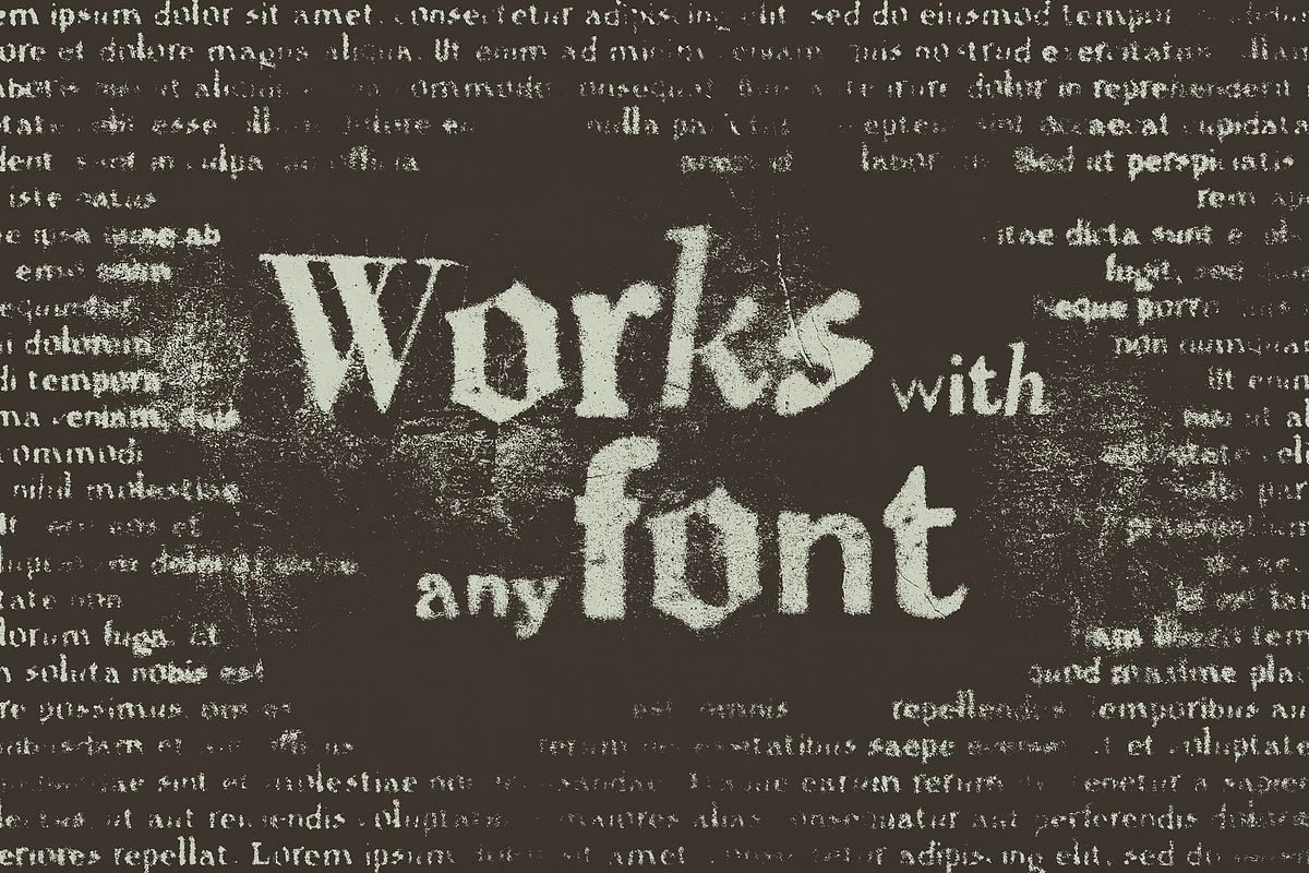 Grunge Text Effect Template, a Layer Style Add-On by Mint Pixels (Photo 3 of 8)
