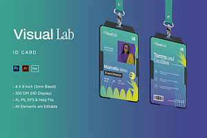 Visual Lab - ID Card, a Card Template by StreaksideStd