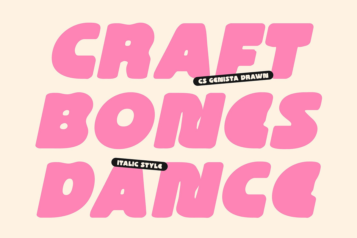 CS Genista Drawn, a Sans Serif Font by Craft Supply Co. (Photo 6 of 8)