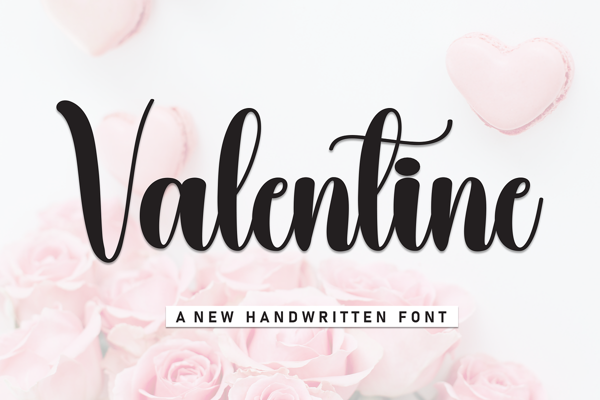 Valentine | Script Font, a Handwritten Font by Scratchones (Photo 1 of 8)