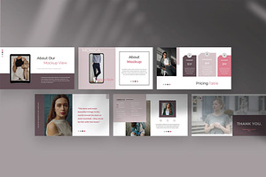 Monica Fashion Google Slide Template