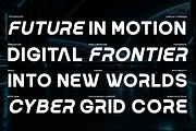 Protica - Futuristic Tech Logo Font, a Sans Serif Font by Font Liner (Thumbnail 2 of 10)