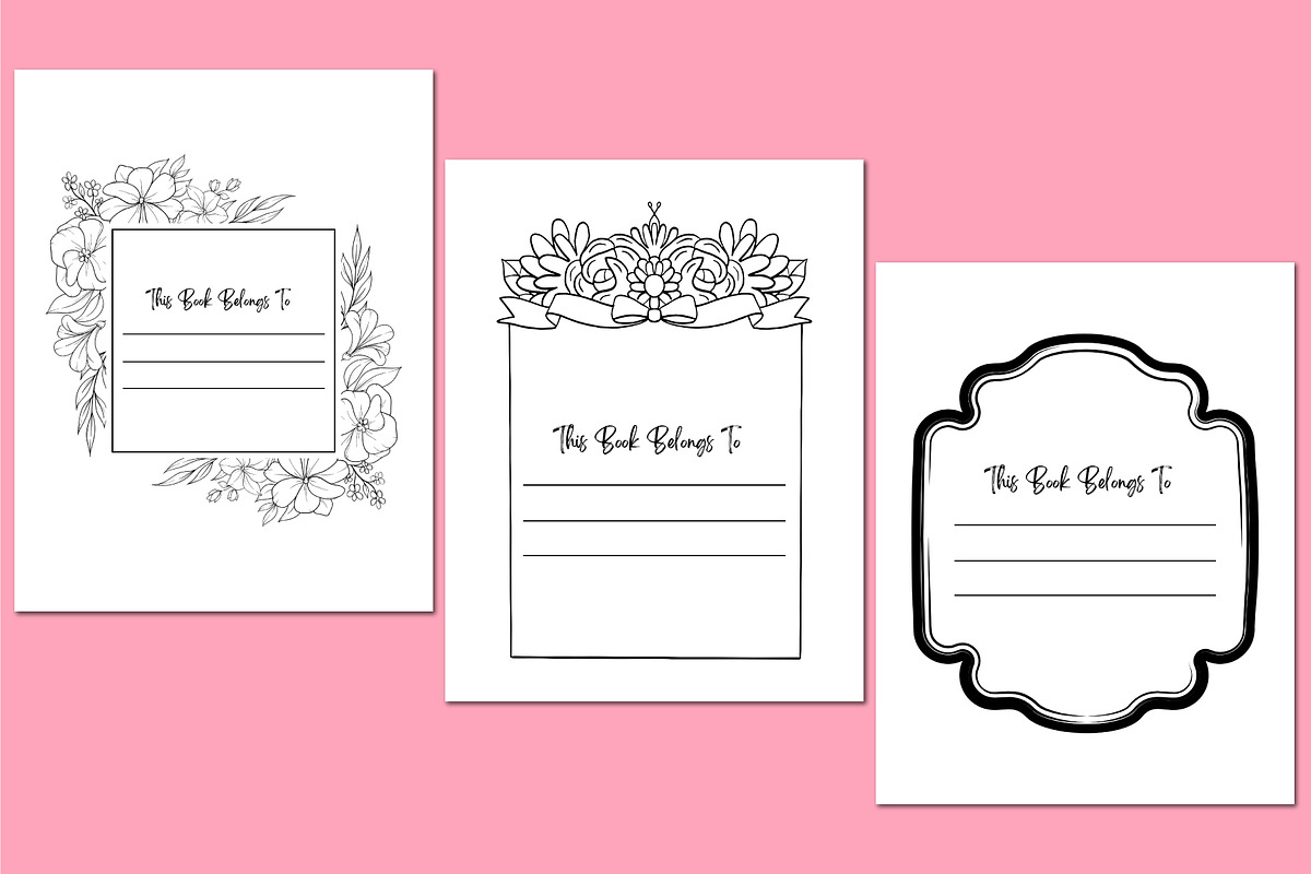 Ultimate This Book Belongs To, a Stationery Template by Shumaya (Photo 4 of 4)