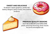 Dessert PNG Graphics Bakery Clipart, a Food Illustration by QM_ART (Thumbnail 3 of 7)