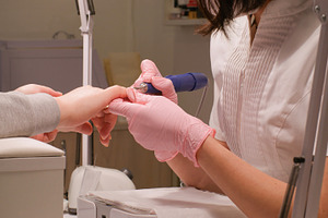 Nail manicure salon procedure woman hand treatment, a Person Photo by Photo Drive Studio
