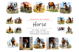 Brown Horse Clipart