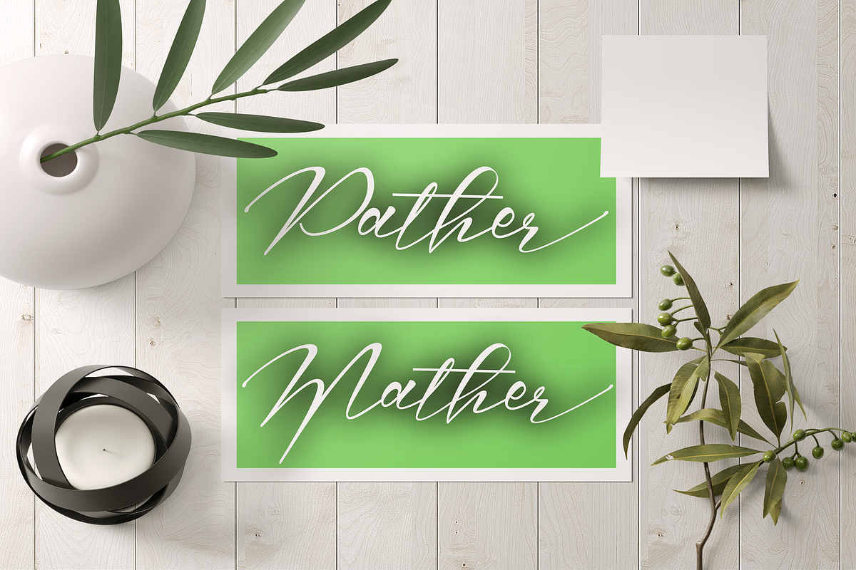 LoveMellissa, a Script Font by PollemSt (Photo 4 of 6)