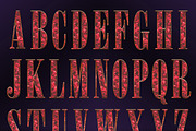 Red Diamond Alphabet: PNG Clipart, an Object Graphic by Watercolor_Vector Graphic (Thumbnail 3 of 17)
