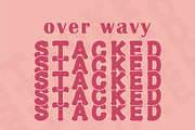 Wavy Stacked Bundle- Retro Font, a Serif Font by MaxArt Foundry (Thumbnail 7 of 14)