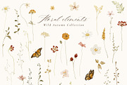 Autumn Watercolor Wildflower Garden, a Seasonal Illustration by Altea Design Studio (Thumbnail 3 of 14)