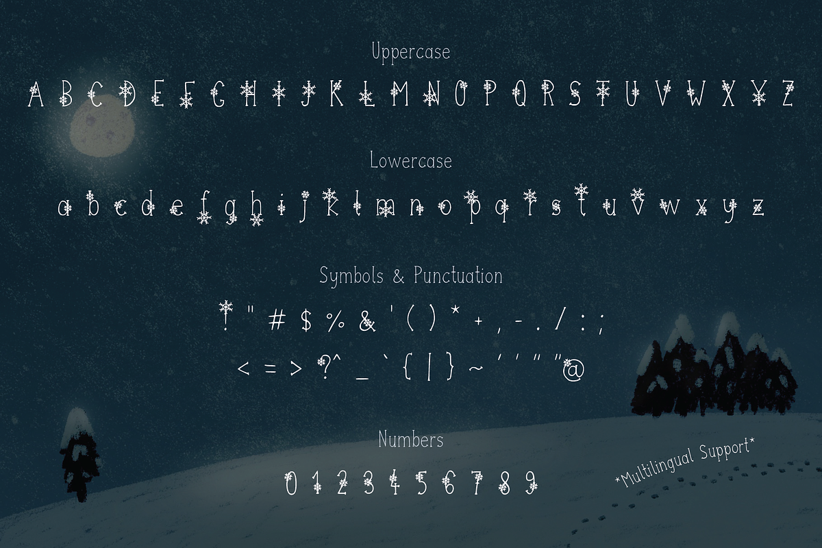 Snowflake Season, a Handwritten Font by Jelena Sardi (Photo 3 of 7)