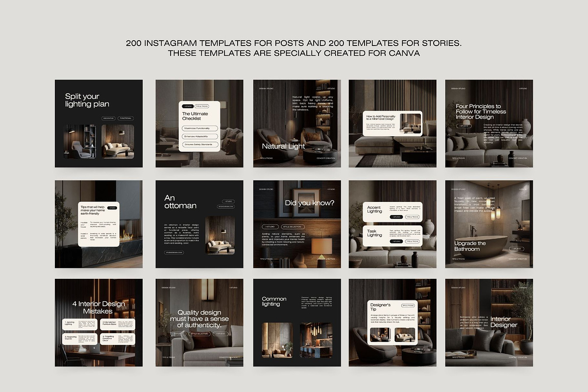 Interior Design Instagram Bundle III, a Social Media Template by Instprofi | Studio Estimo (Photo 44 of 49)