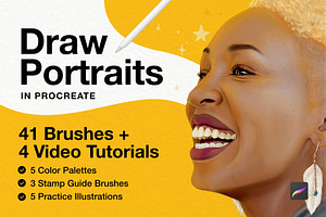 Procreate Portrait Drawing Brushes