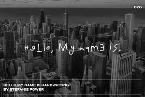 Hello, My Name Is Handwriting | Font