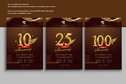 Set of Anniversary Logotype Design, a Graphic by OtpirusGraphic (Thumbnail 4 of 6)
