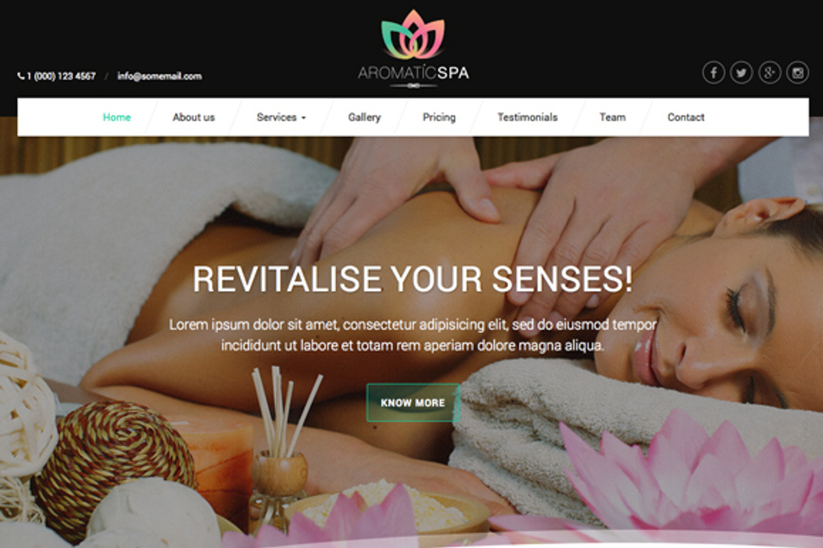 Aromatic Spa - HTML5 Template, a Websites & App Template by imithemes (Photo 2 of 5)