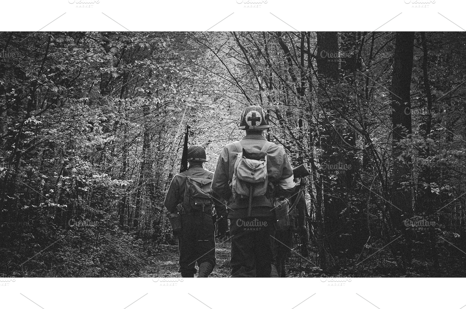 Black and White Image of Soldiers in, a Person Photo by Our Amazing World