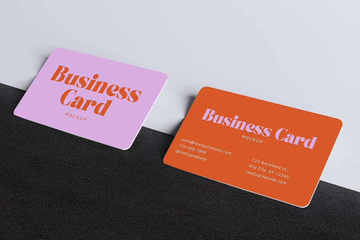 Business Card Mockup, an Advertising Mockup by HanaSaka_Studio (Photo 2 of 5)