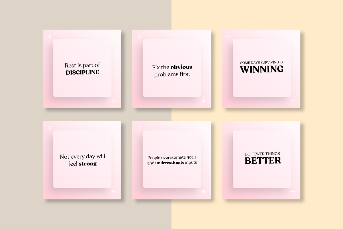 SUCCESS 50 INSTAGRAM TEMPLATE, a Social Media Template by RB Boutique (Photo 3 of 9)