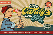 The Candy And Boy, a Serif Font by Allmostudio (Thumbnail 1 of 13)