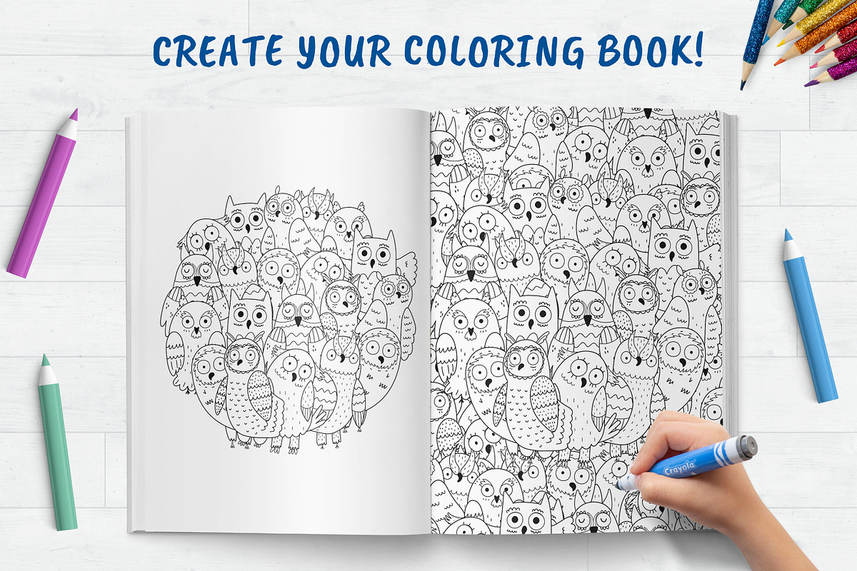 90 Coloring Pages Collection, an Illustration by Gulnara Sabirova (Photo 22 of 22)