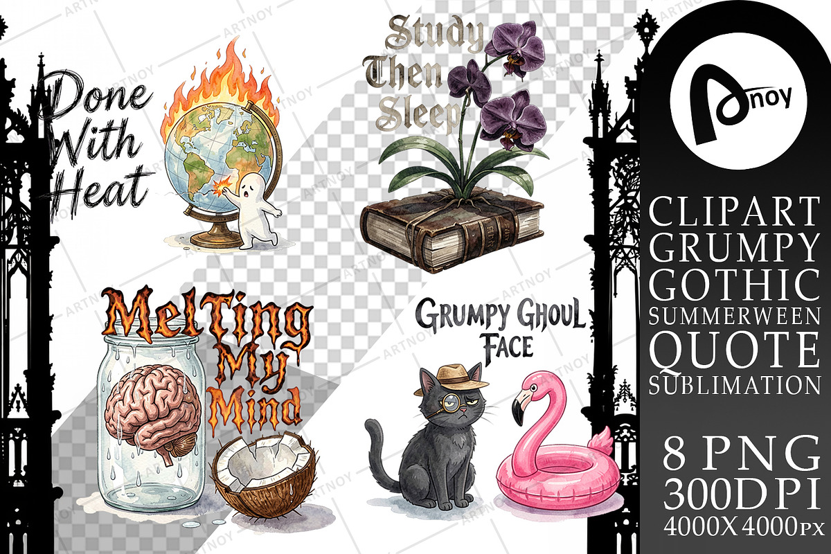 Summerween Goth Sublimation, a Seasonal Illustration by Artnoy (Photo 17 of 18)