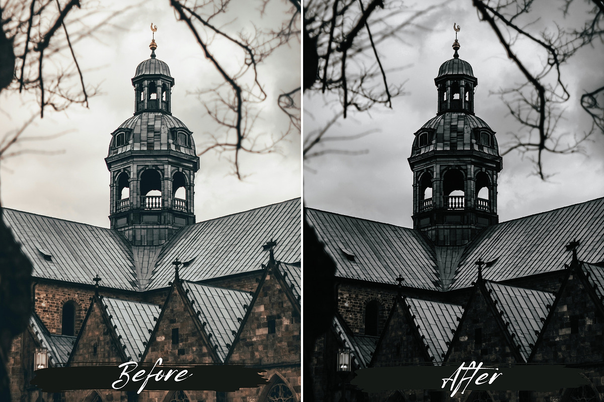 10 Gothic Lightroom Presets, a Preset Add-On by MEPRESETS (Photo 7 of 9)