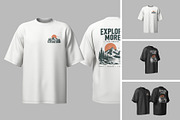 Oversized T-Shirt Mockup, a Shirt Mockup by simuradi (Thumbnail 1 of 6)