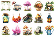 Fairy Garden Clipart, an Illustration by Daily.Designs (Thumbnail 3 of 3)