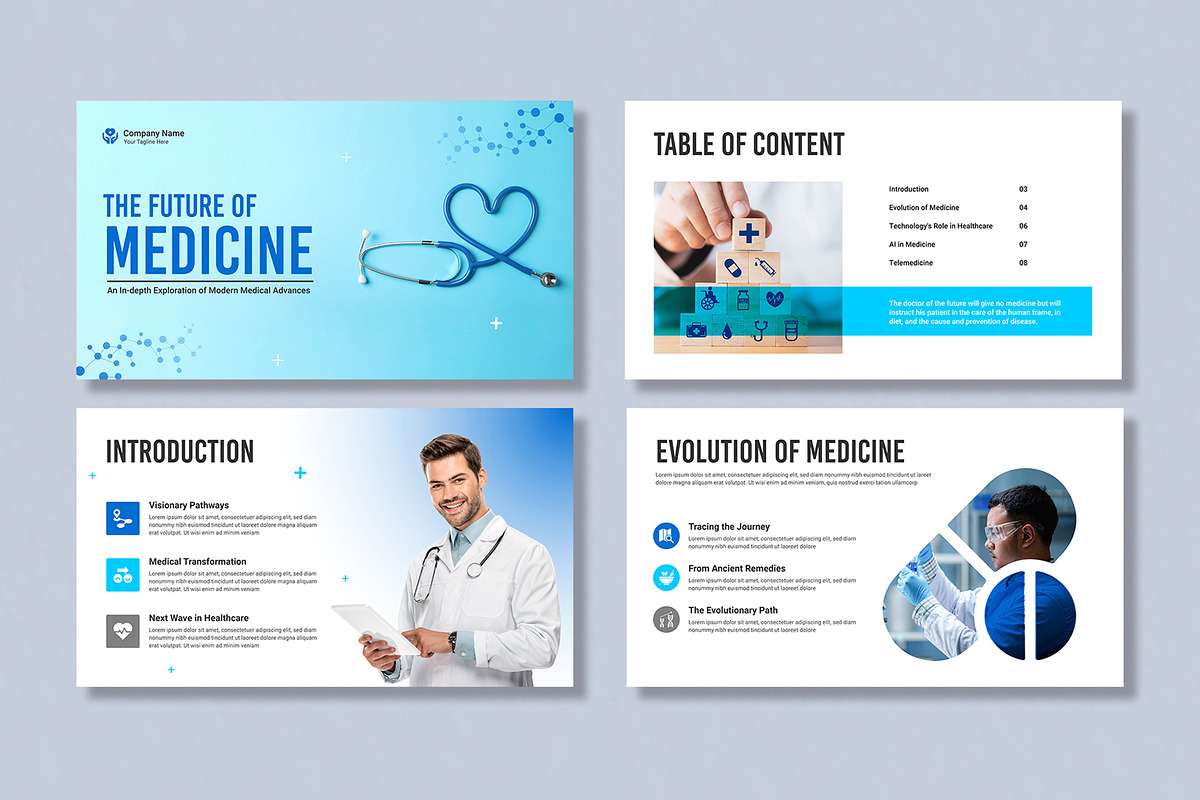 The Future Of Modern Medicine, a Presentation Template by Mighty-Slide (Photo 2 of 5)