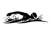 Swimming Sport Silhouette Vector Bun, an Illustration by jahid234 (Thumbnail 10 of 51)
