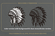 Vintage War Bonnet Illustration, an Object Illustration by lettett (Thumbnail 2 of 3)
