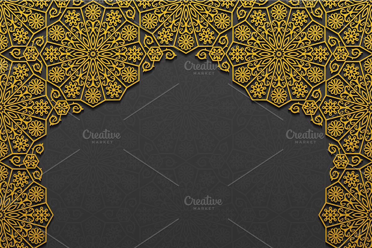 Set of Decorative Floral Frames, a Decorative Illustration by Absent A (Photo 2 of 6)