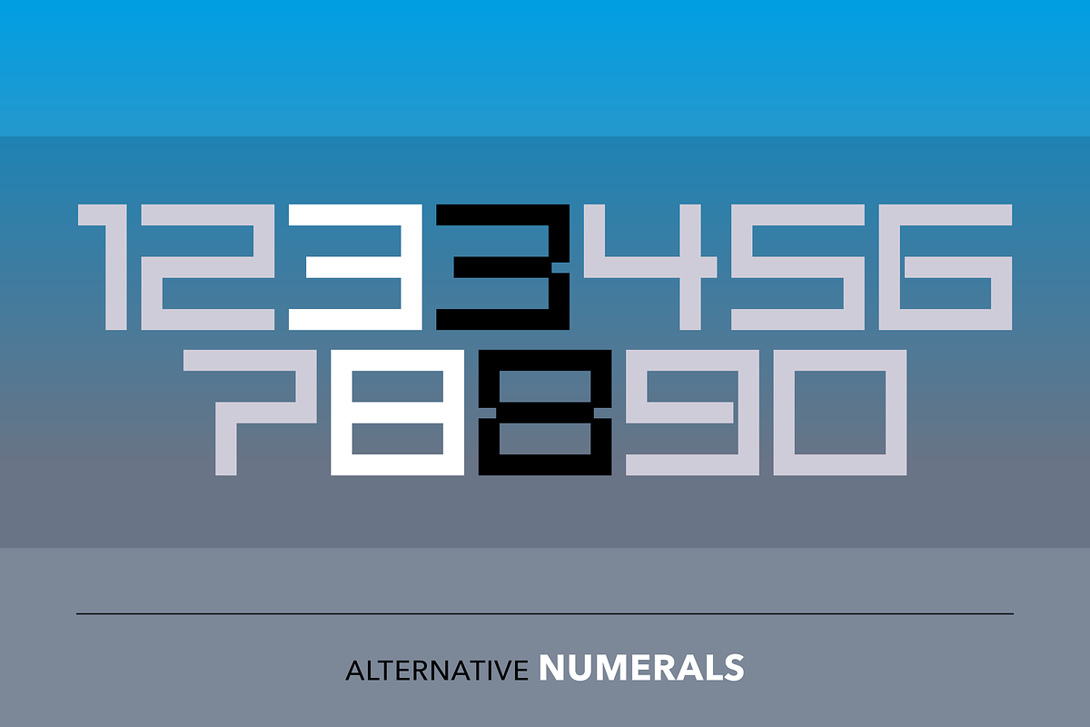 Carbon - Square font preview 5