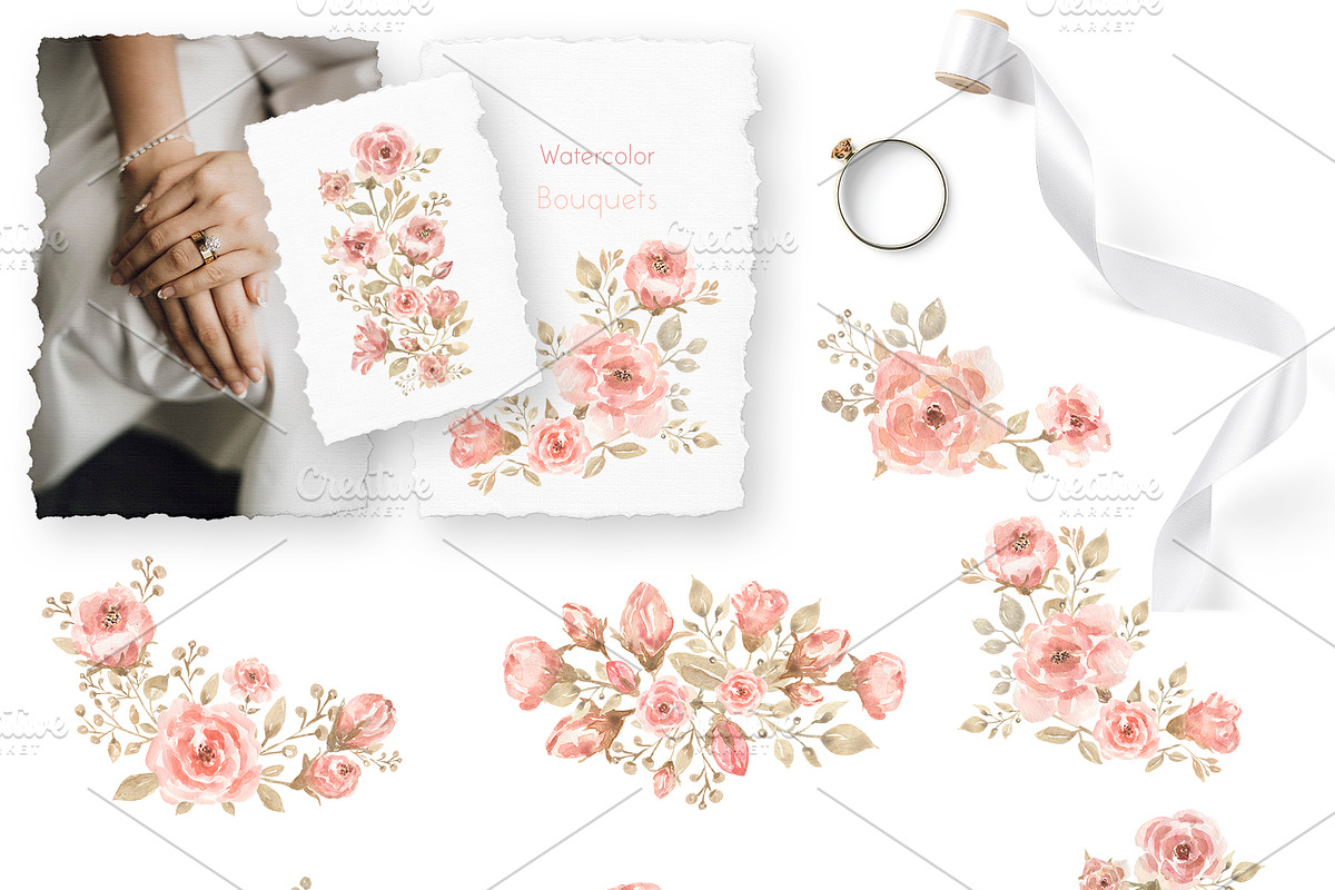 Gentle Bouquet, a Decorative Illustration by MayaNavits (Photo 5 of 15)