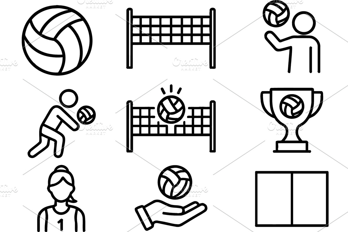 Vector illustration of volleyball, a Sport Illustration by ZinetroN