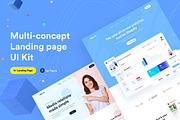 Multi-concept Landing page UI Kit, an UI Kit Template by Ofspace Digital Agency (Thumbnail 1 of 6)