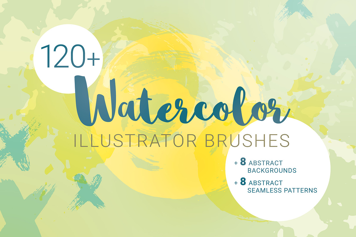Watercolor Brushes for Illustrator