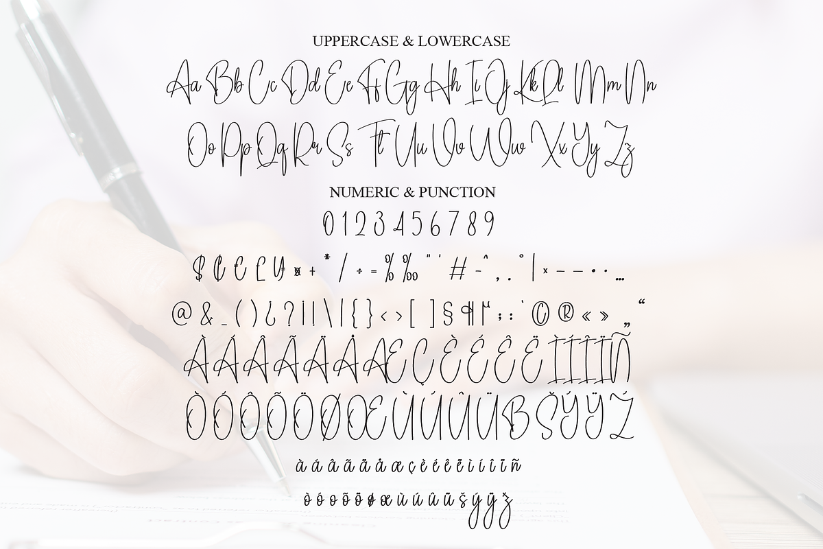 Angelina Signature | Script Font, a Handwritten Font by Scratchones (Photo 7 of 8)
