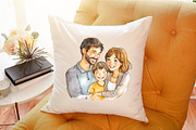Family Clipart, Father's Day, Mom Da, an Illustration by Sublimation Artist (Thumbnail 6 of 6)