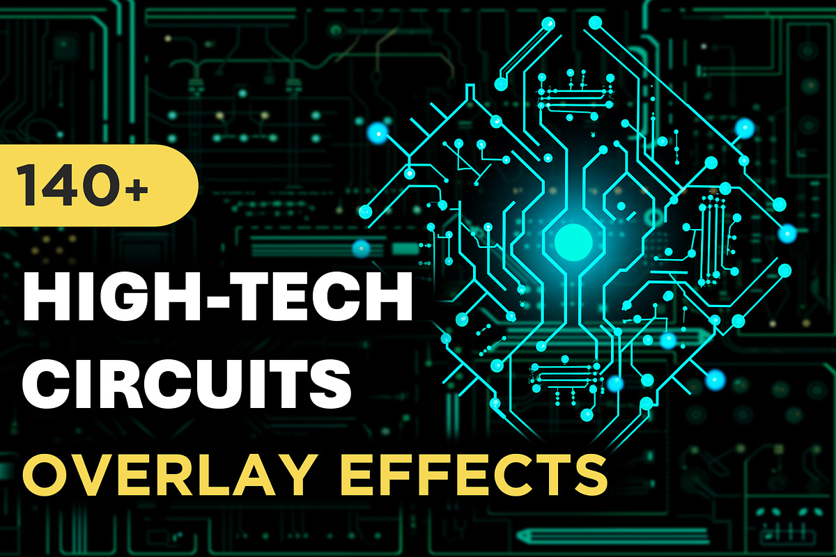 140+ High-Tech Circuits Overlays, an Object Graphic by Mikel Blazgad (Photo 1 of 10)