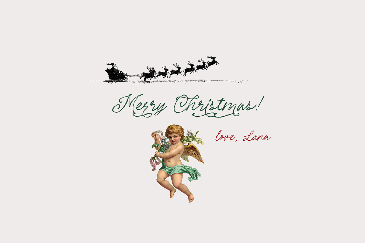 Vintage Tartan Christmas, a Background Graphic by Lana Elanor (Photo 12 of 12)
