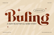 Bufing Elegant Vintage Serif Font