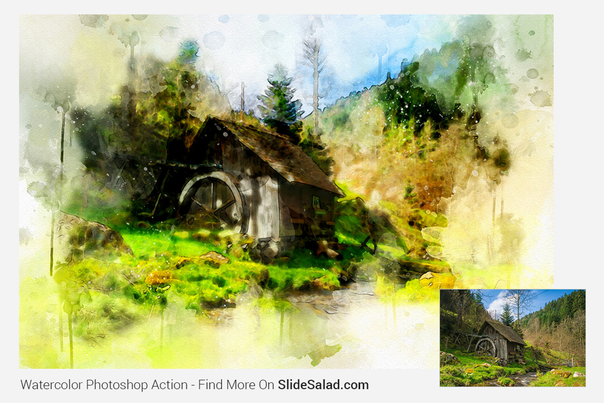 Watercolor Photoshop Action, an Action Add-On by SlideSalad (Photo 10 of 14)