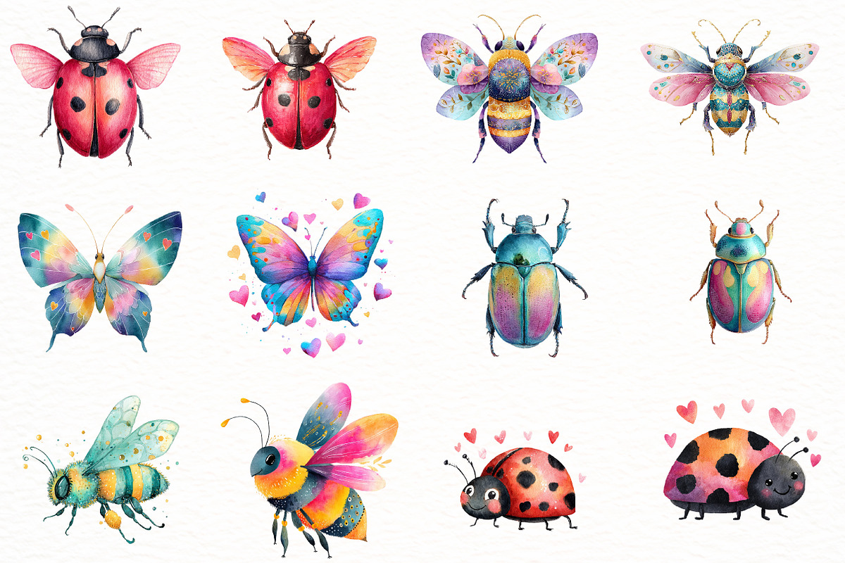 Spring Insect Clipart, an Illustration by Designworld (Photo 4 of 5)