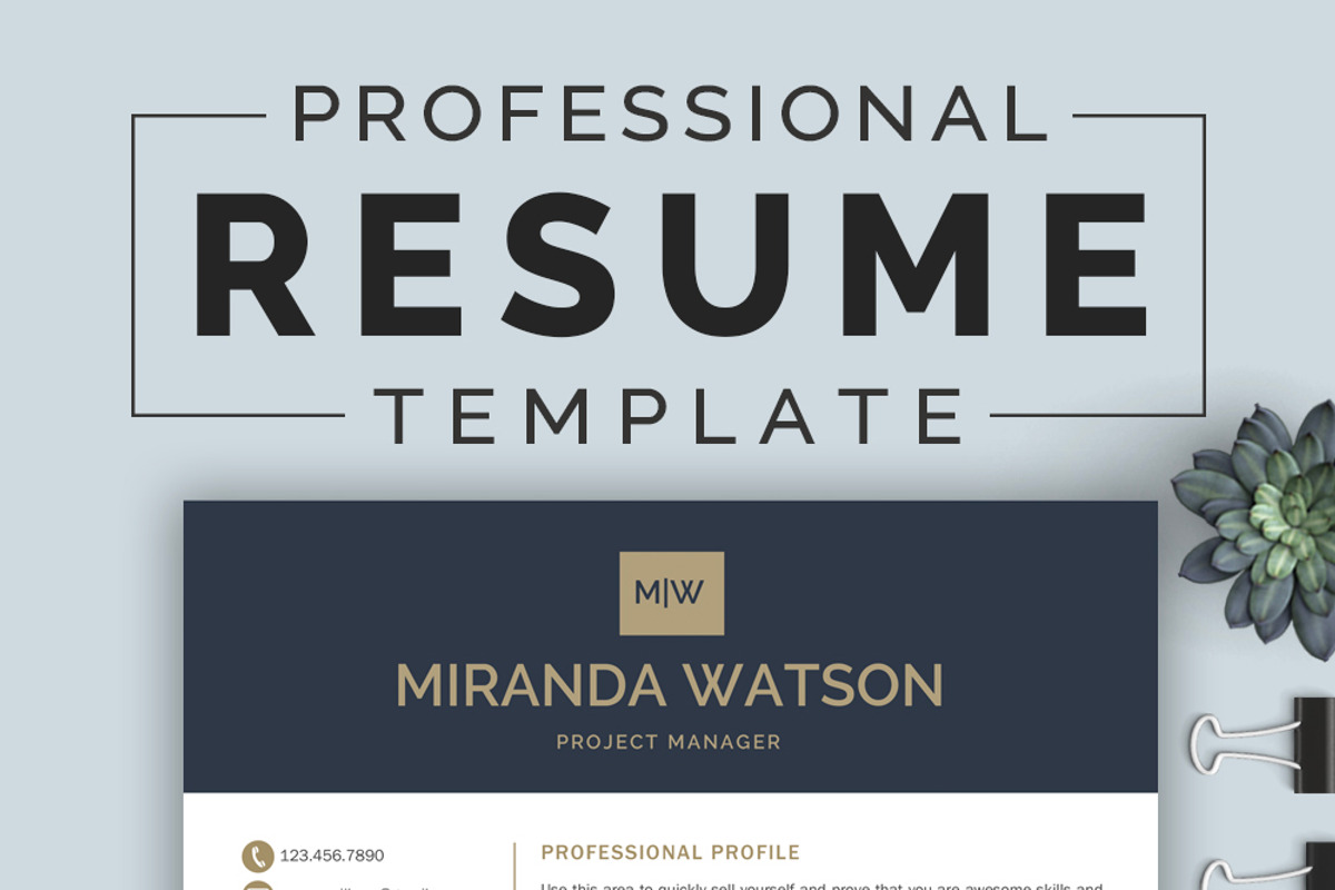 Resume Template | CV Template, a Resume Template by Klamp Studio (Photo 10 of 12)