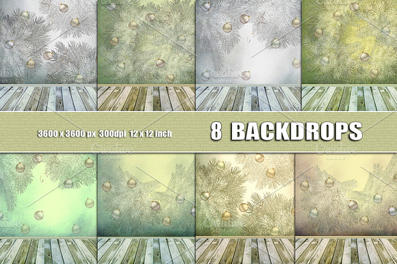 Christmas new year photo backgrounds preview 4
