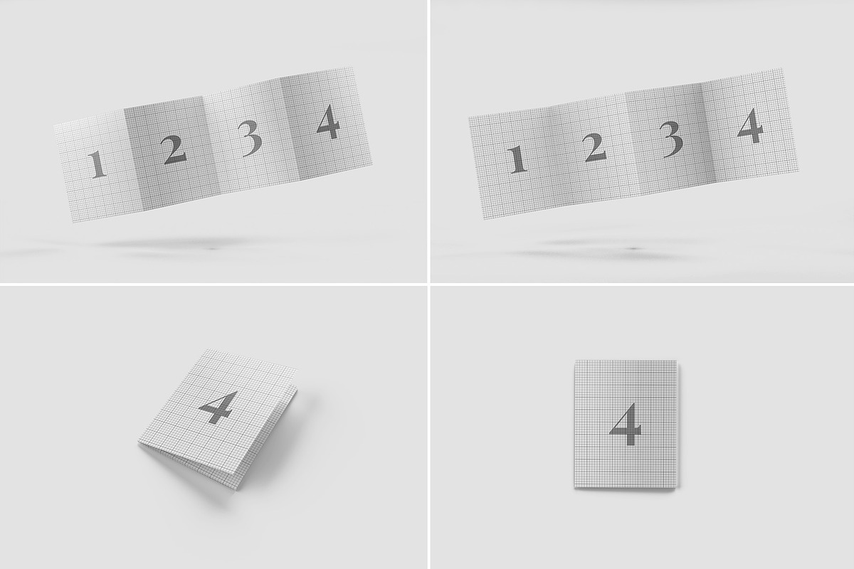 4 Fold US Letter Brochure Mockup, an Advertising Mockup by Illusiongraphic (Photo 12 of 20)