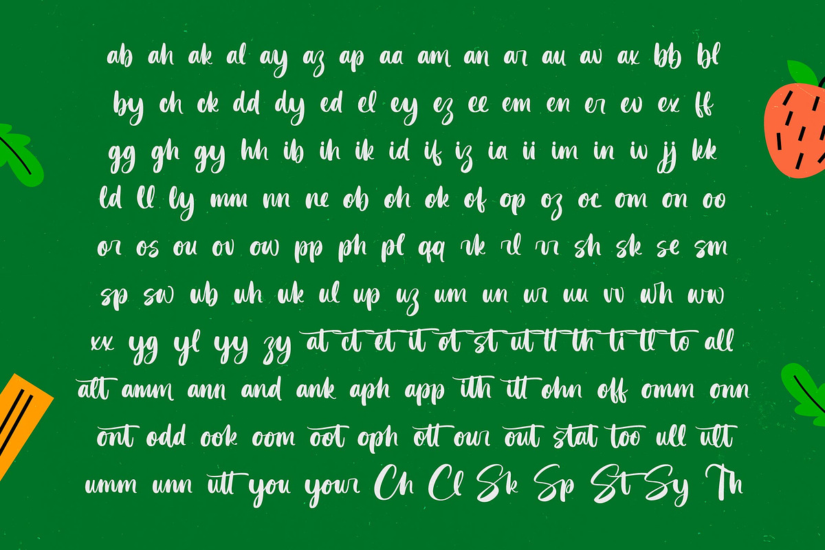 Practice Snack Bold Handwritten Font, a Script Font by Letterena Studios Script (Photo 18 of 20)