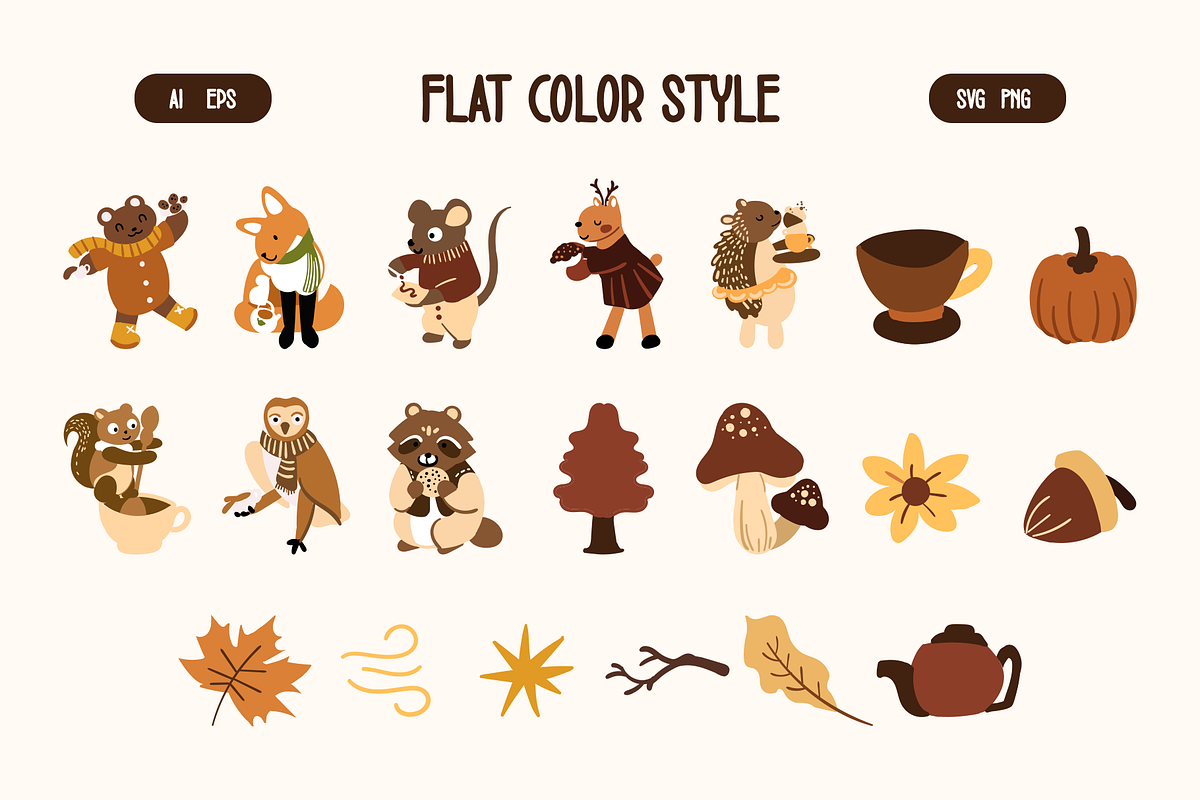 Cozy Whimsical Autumn Doodles, a Seasonal Illustration by Invisual Studio (Photo 3 of 8)